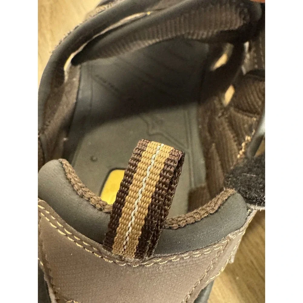 Teva‎ Mens Hiking Sandals Brown Gray Closed Toe ShocPad shoes size 11